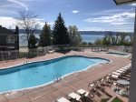 Outdoor pool with lake view open Memorial Day-Labor Day